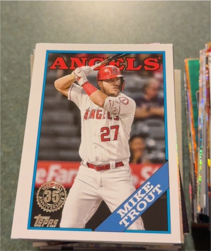 2023 Topps Series 2 #2T88-27 Mike Trout 1988 Topps Baseball 35th Anniversary — front