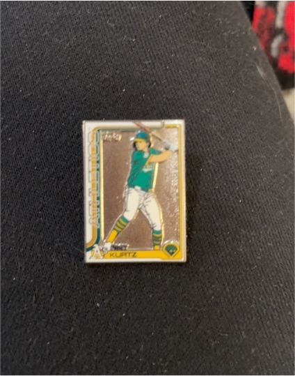 2025 Topps Update Series #Nick Kurtz Rookie Enamel Pin — front