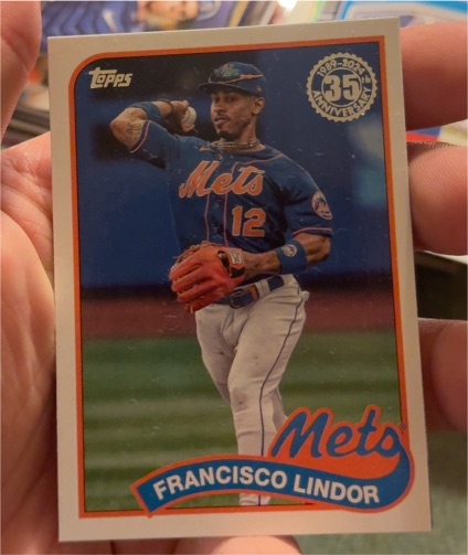 2024 Topps Series 1 1989 35th Anniversary #89B-22 Francisco Lindor — front