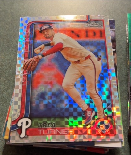 2025 Topps Chrome #208 Trea Turner — front