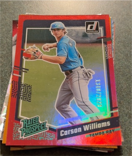 2023 Donruss Rated Prospect #65 Carson Williams — front