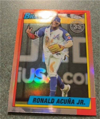 2025 Topps Chrome #90CB-2 Ronald Acuña Jr. — front