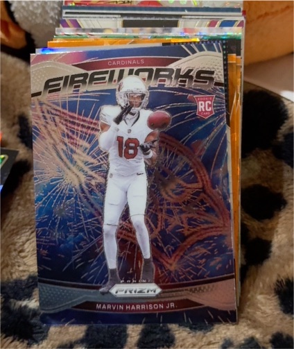 2024 Panini Prizm Fireworks #20 Marvin Harrison Jr. — front