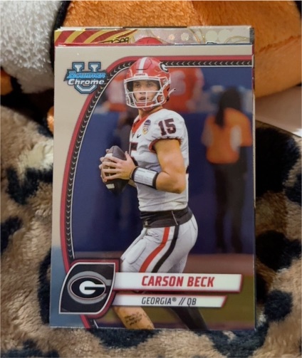 2024 Bowman Chrome University #2 Carson Beck — front