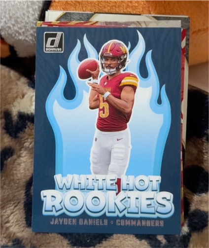2024 Panini Donruss #WH8 Jayden Daniels White Hot Rookies — front