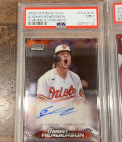 2024 Topps Stadium Club #SCCA-GH Gunnar Henderson Chrome Autograph — front
