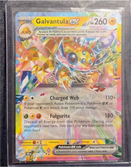 2023 Pokemon SV07: Stellar Crown #051 Galvantula ex — front