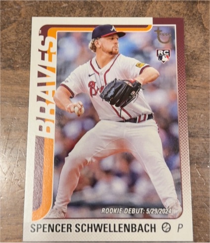 2025 Topps Update #US327 Spencer Schwellenbach — front
