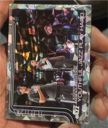2025-26 Topps #290 Jazz Dance!: Youthful Jazz Play Hard — front