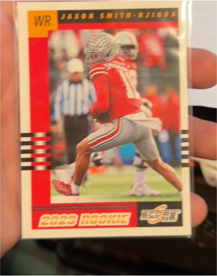 2023 Panini Score #8 Jaxon Smith-Njigba Rookie Card — front