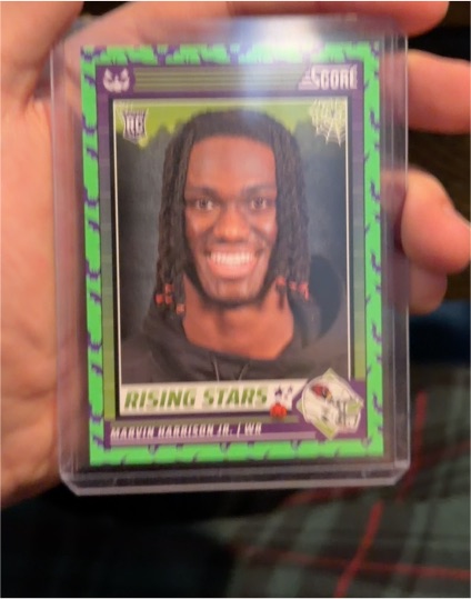 2024 Panini Score-A-Treat #38 Marvin Harrison Jr Rising Stars Green Bats Rookie — front