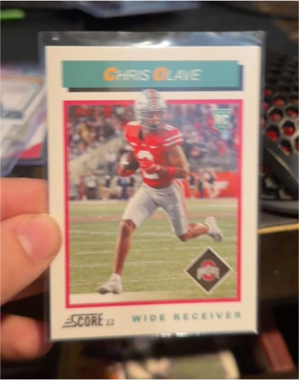 2022 Panini Score - 1992 Throwback Rookie #TB10 Chris Olave — front