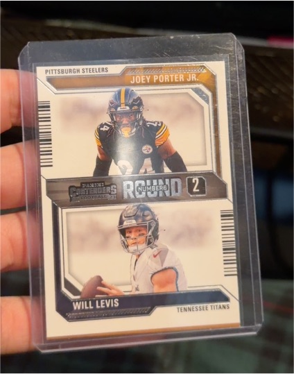 2023 Panini Contenders Round Numbers #10 Joey Porter Jr. / Will Levis — front