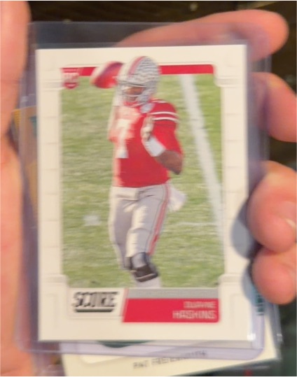 2019 Panini Score #332 Dwayne Haskins Rookie Card — front