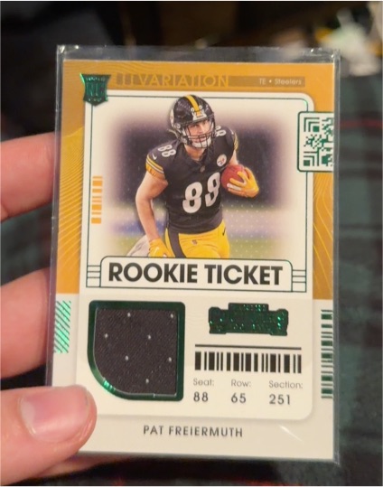 2021 Panini Contenders Rookie Ticket Variation #RSV-PFR Pat Freiermuth — front