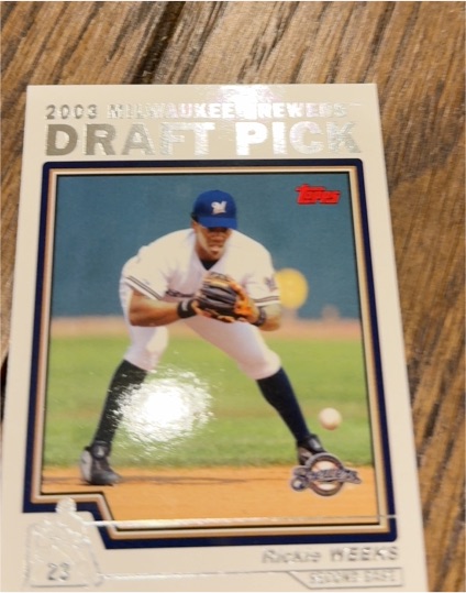 2004 Topps #687 Rickie Weeks Rookie Draft Pick Milwaukee Brewers — front