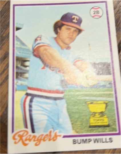 1978 Topps #23 Bump Wills — front