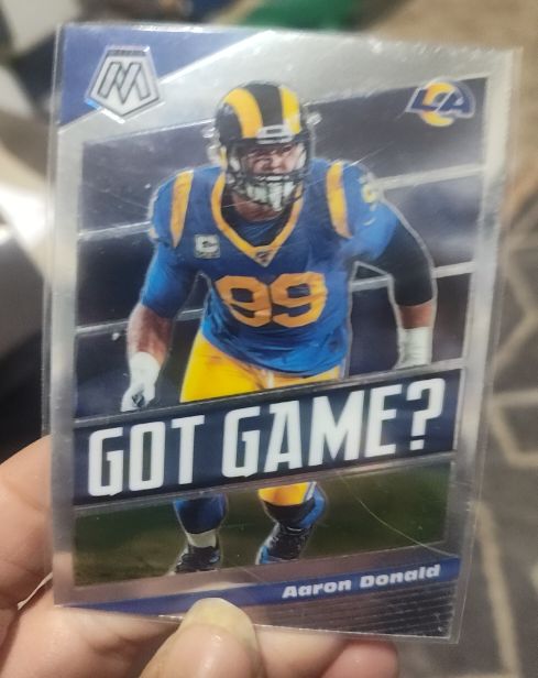 2020 Panini Mosaic #GG13 Aaron Donald Got Game? — front
