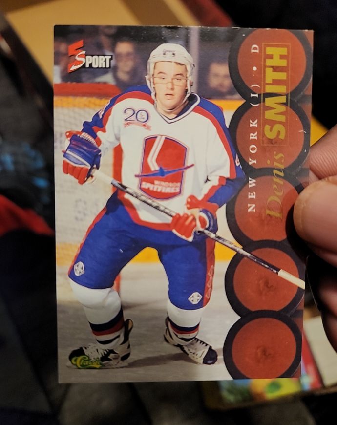 1995-96 Classic 5-Sport #155 Denis Smith — front
