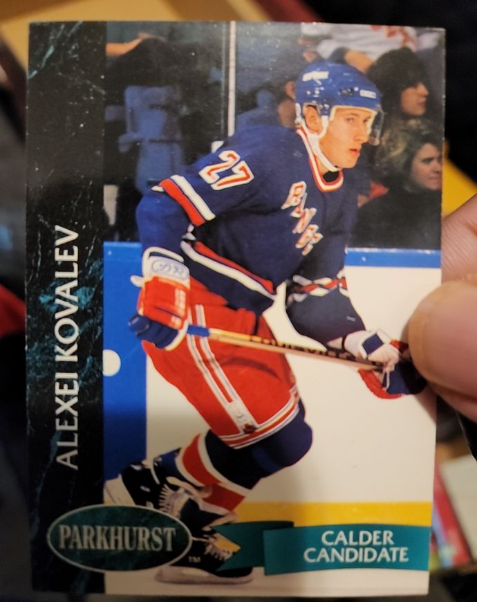 1992-93 Parkhurst #109 Alexei Kovalev — front