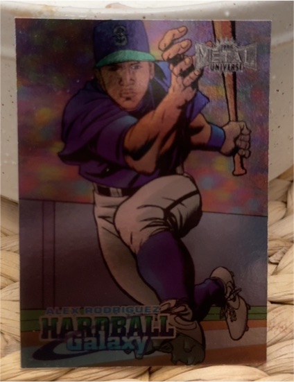 1998 Metal Universe Hardball Galaxy #214 Alex Rodriguez — front