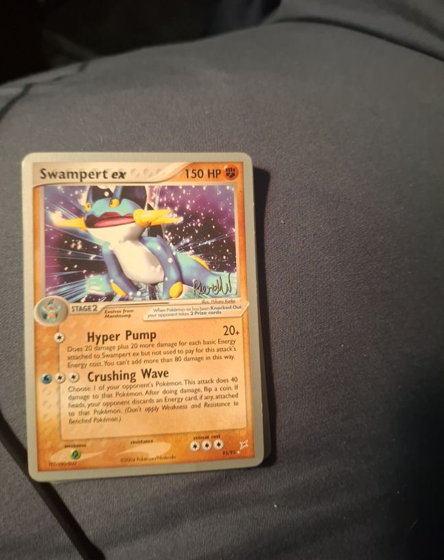 2004 Pokemon Team Magma vs Team Aqua #95 Swampert ex — front