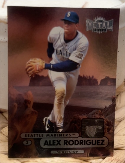 1998 Metal Universe #100 Alex Rodriguez — front