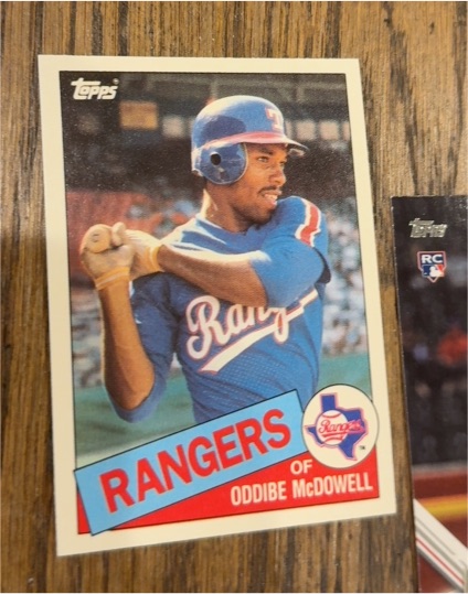 1985 Topps Traded #82T Oddibe McDowell — front