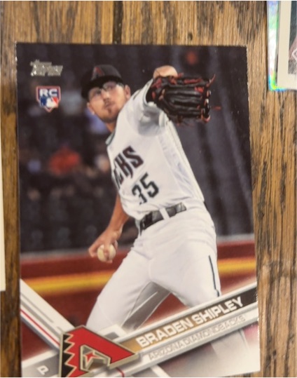 2017 Topps #15 Braden Shipley RC Arizona Diamondbacks — front