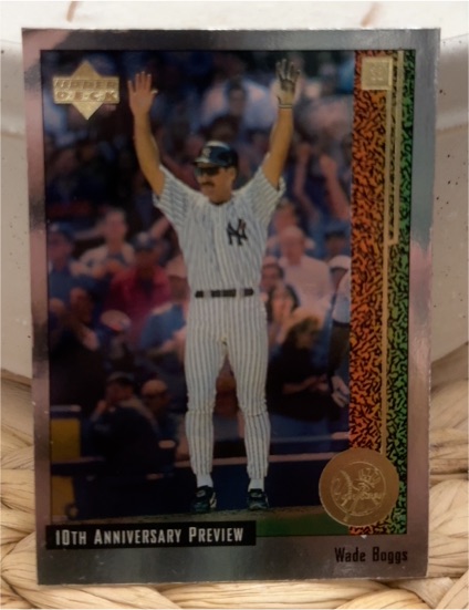 1998 Upper Deck #34 Wade Boggs 10th Anniversary Preview — front