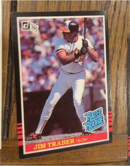 1985 Donruss #45 Jim Traber — front