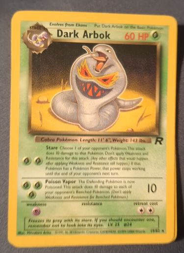 2000 Team Rocket #19 Dark Arbok — front