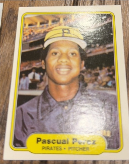 1982 Fleer #491 Pascual Perez — front