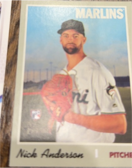 2019 Topps Heritage #692 Nick Anderson — front
