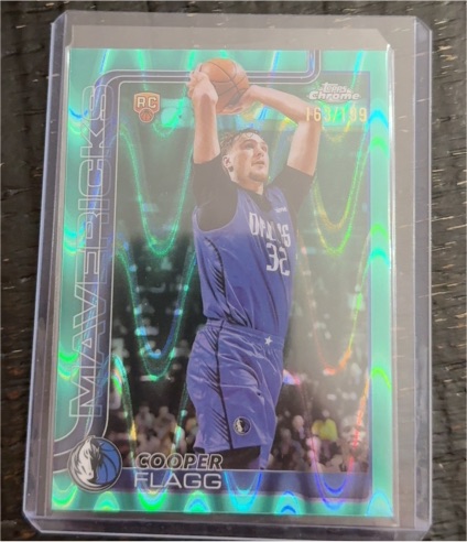 2025-26 Topps Chrome #251 Cooper Flagg Rookie — front