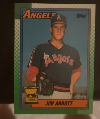 1990 Topps #675 Jim Abbott — front