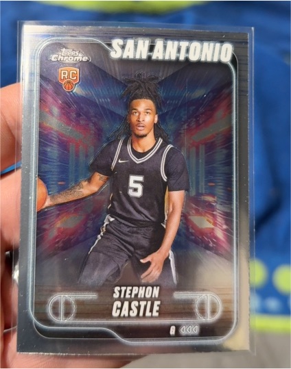 2024-25 Topps Chrome #122 Stephon Castle — front