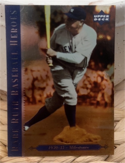 1995 Upper Deck Ruth Heroes #80 Babe Ruth 30-35 Milestones — front