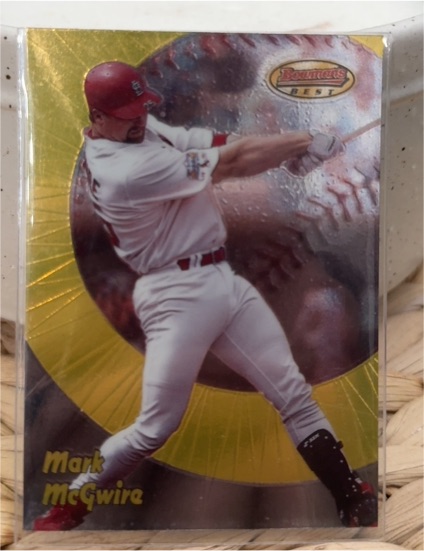 1998 Bowman's Best #1 Mark McGwire — front