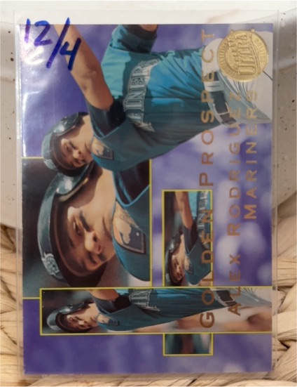 1995 Fleer Ultra Golden Prospects #9 Alex Rodriguez — front
