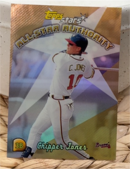 2000 Topps Stars #AS9 Chipper Jones All-Star Authority — front