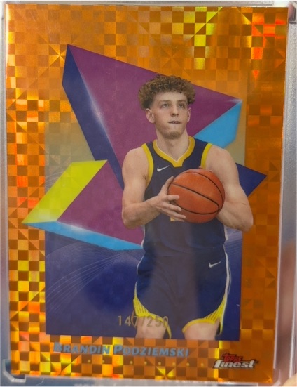 2024-25 Topps Finest #87 Brandin Podziemski — front