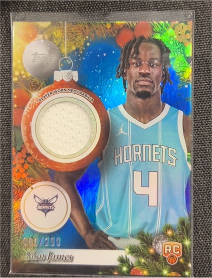 2025-26 Topps Holiday #PR-SJ Sion James — front