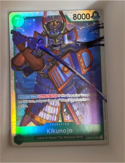 One Piece TCG EB04-012 Kikunojo The Azure Sea's Seven — front