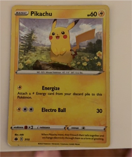 2022 Pokémon McDonald's Match Battle #7 Pikachu — front