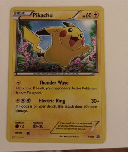 2015 Pokémon XY #XY89 Pikachu — front