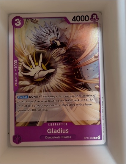 One Piece TCG OP14-062 Gladius — front