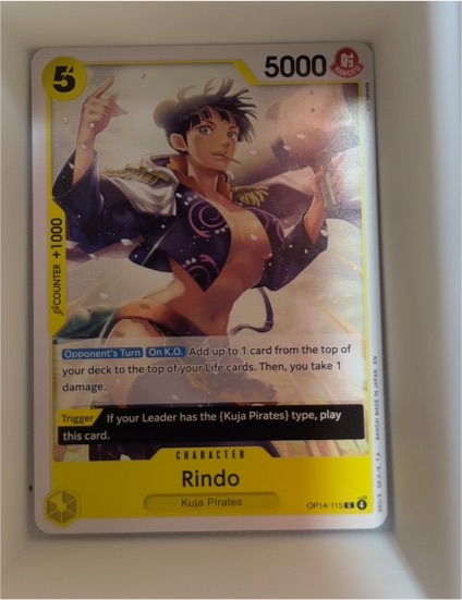 One Piece Card Game OP14-115 Rindo — front