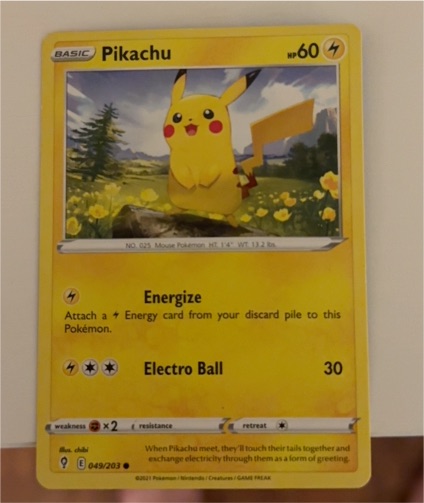 2021 Pokémon Sword & Shield Evolving Skies #49 Pikachu — front