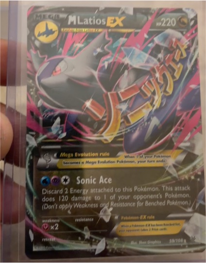 2015 Pokémon XY Roaring Skies #59/108 M Latios EX — front